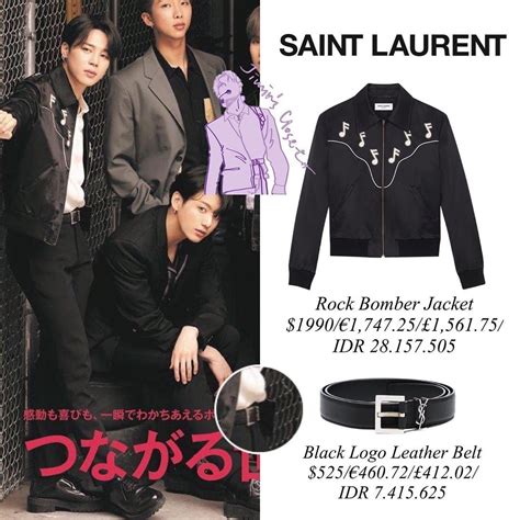 jimin ysl belt|My Top 5 Jimin Accessories : r/btsjimin .